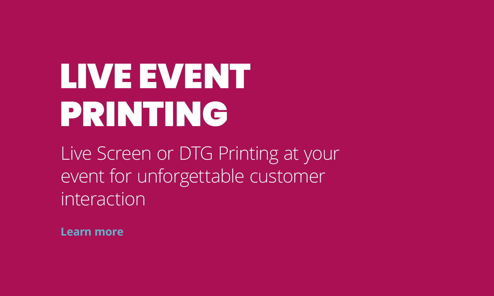 Live Event Printing